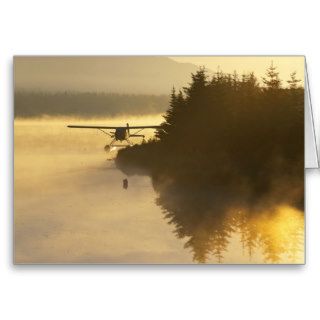 Alaska, near Homer, Float plane on Beluga Lake Card