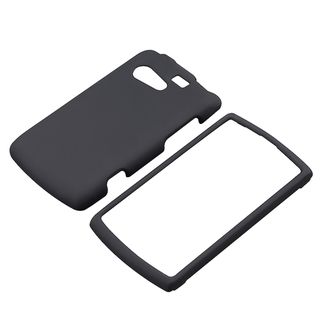 BasAcc Black Snap on Rubber Coated Case for Kyocera Rise C5155 BasAcc Cases & Holders