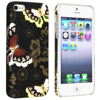 BasAcc Flower Rear Style 52 Rubber Coated Case for Apple iPhone 5/ 5S BasAcc Cases & Holders
