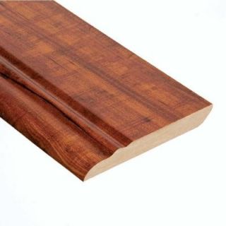 Hampton Bay High Gloss Perry Hickory 12.7 mm Thick x 3 13/16 in. Wide x 94 in. Length Laminate Wall Base Molding HL84WB