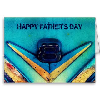 V8 Engine Happy Father's Day for Mechanic Cards