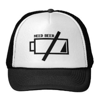 Battery Need Beer Hats