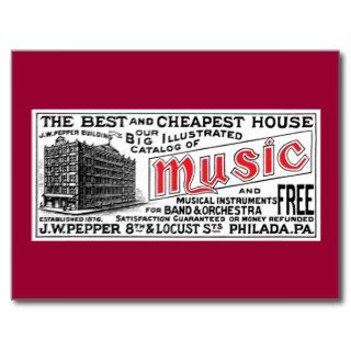 Pepper Music Co. Postcard