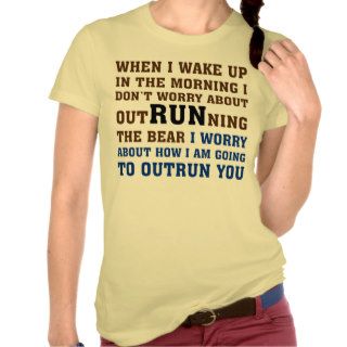 Running is about beating the competition tshirt