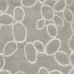 Handmade Soho Loops Grey New Zealand Wool Rug (7'6 x 9'6) Safavieh 7x9   10x14 Rugs