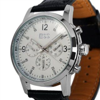 ESS Brand New Men's Luxury White Automatic Mechanical Watch With Leather Strap WM228 ESS ESS Watches