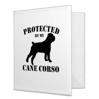 Protected by My Cane Corso Binder