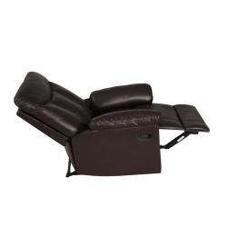 ProLounger Wall Hugger Coffee Brown Renu Leather Recliners (Set of 2) PORTFOLIO Recliners