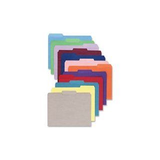 File Folders, 1/3 Cut, Top Tab, Letter, Pink, 100/Box  Colored File Folders 