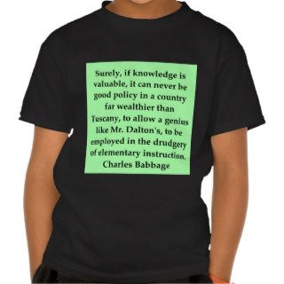 Charles Babbage quote T shirt
