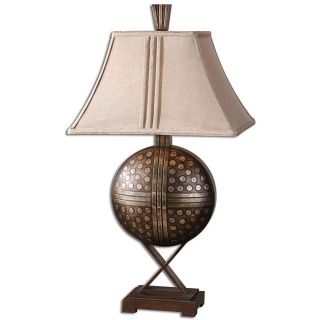 Darius 1 light Antique Copper Table Lamp Table Lamps