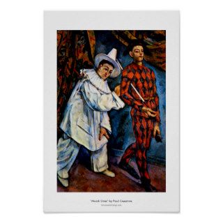 Mardi Gras painting by Paul Cezanne classic art Posters