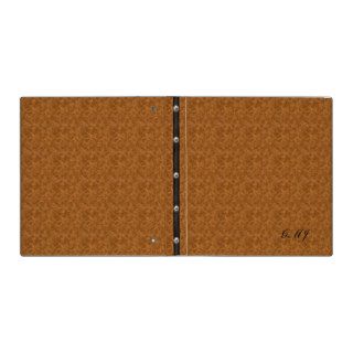 Monogramed   (simulated) Leather Notebook Binder