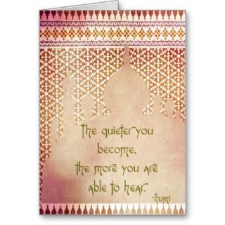 Quotes by Rumi (Greeting Card)