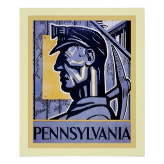 Pennsylvania ~ Vintage Promotional Print