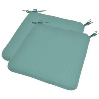 Plantation Patterns Turquoise Textured Outdoor Seat Pad (2 Pack) DISCONTINUED 7650 02220200