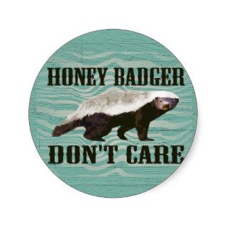 Cool Honey Badger Graphic, Honey Badger Don't Care Sticker