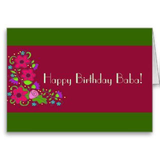 Happy Birthday Baba Greeting Cards