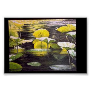 Yellow Lily Pads Print