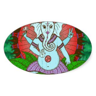 Peace Ganesh Dancing Sticker