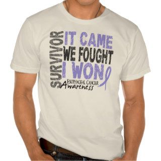 Esophageal Cancer Survivor It Came We Fought I Won Tee Shirts