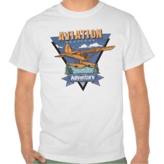 Aviation Seaplane Adventure T Shirt