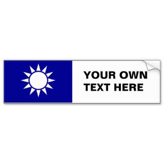 Naval Jack of China Bumper Stickers
