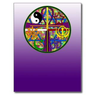 Unity Spiritual Symbols Post Card
