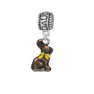 3 D Chocolate Bunny Daughter Charm Bead Delight Jewelry Jewelry