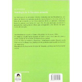 Antologa de la literatura armenia (Spanish Edition) Ani Khachatryan 9788492619894 Books