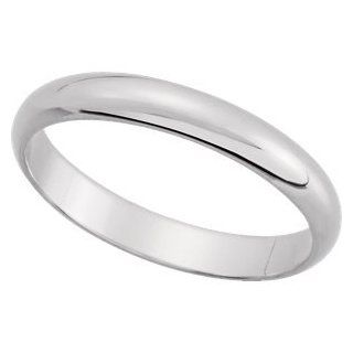 Sterling Silver Half Round Band, Size 7 Jewelry