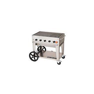 44" Mobile Outdoor Charbroiler   Crown Verity MCB 36NG Cookware Kitchen & Dining