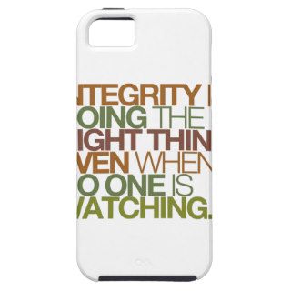 Integrity is doing the right thing, even whencover for iPhone 5/5S
