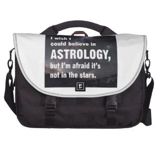 I wish I could believe in Astrology Laptop Messenger Bag
