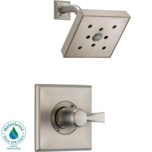 Dryden 1 Handle H2Okinetic 1 Spray Shower Only Trim in Stainless (Valve not included) T14251 SSH2O