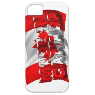 Made in Canada (Flag Background) iPhone 5 Covers