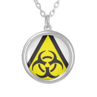 Warning Biohazard Symbol Necklace