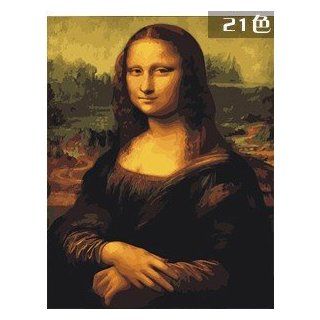 W&Hstore 13406 DIY Paint By Number Kit, Gioconda, 20"x16"