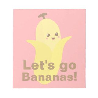 Let's go Bananas with this cute and happy banana Scratch Pad
