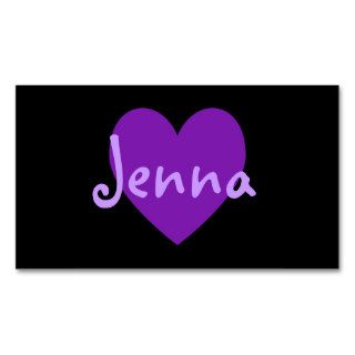 Jenna in Purple Business Card Template
