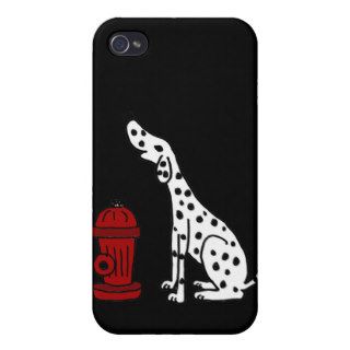 XX  Awesome Dalmatian Dog and Fire Hydrant iPhone 4/4S Case