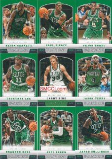 Boston Celtics 2012 2013 Panini Basketball Complete Mint 9 Card Team Set including Larry Bird Sports Collectibles