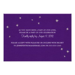 RSVP Information Card Whimsy Fireflies