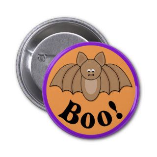 Cartoon Bat Boo Halloween Pin
