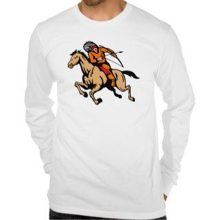 American Indian Riding Horse Bow And Arrow Shirt