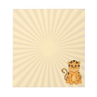Cute Cartoon Tiger Cub Small Notepads