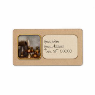 Electrician   A collection of oil lanterns  Custom Address Labels