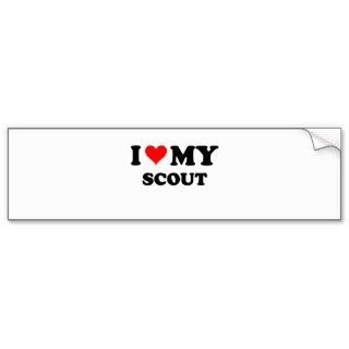 I Love My Scout Bumper Sticker