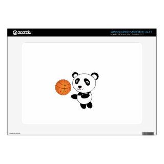 Basketball panda samsung chromebook skin