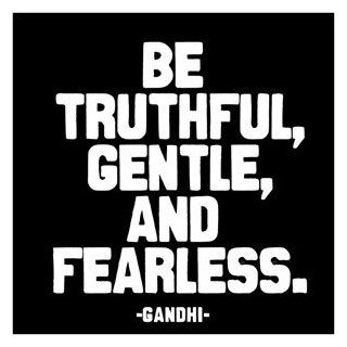 253 Quotable Cards Be Truthful, Gentle, and Fearless   Gandhi  Greeting Cards 